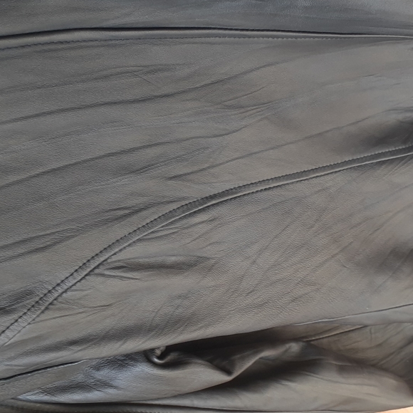 Womens Vintage Black Leather Jacket..brand- INC..size M...NEW - Picture 9 of 14